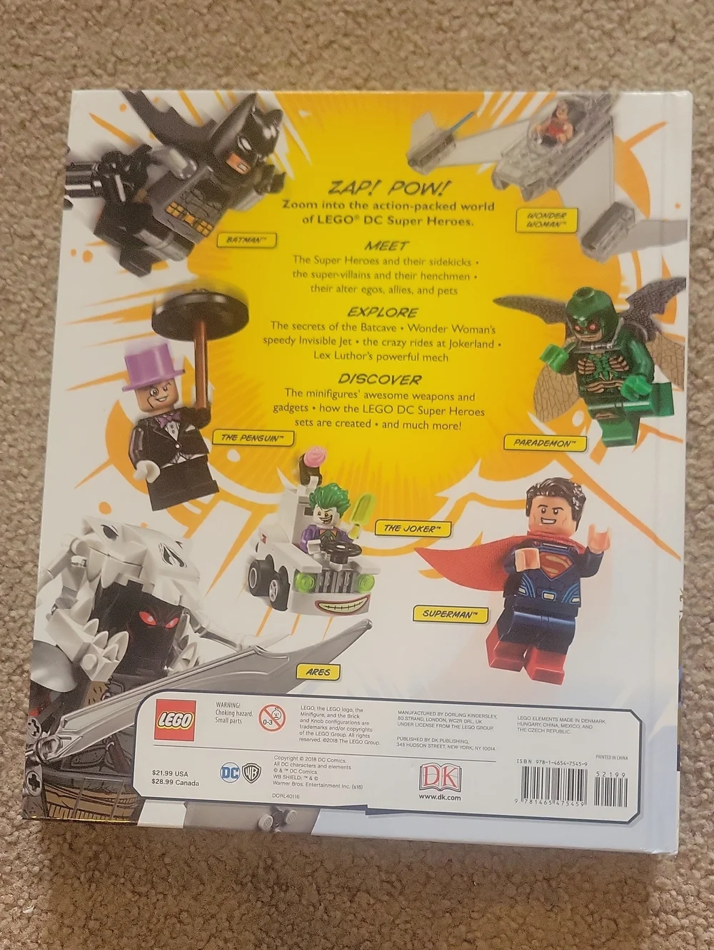 LEGO DC Super Heroes Visual Dictionary - White with Multicolor Minifigures